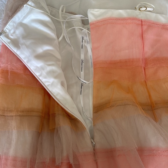 Lover+Friends tiered muli color tulle dress spaghetti straps fully size Small. - Picture 11 of 11
